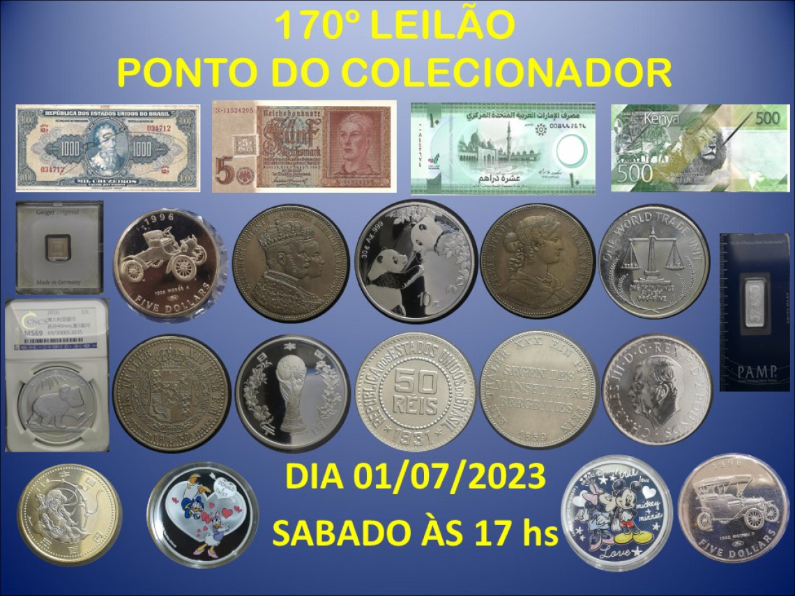 170º LEILÃO PONTO DO COLECIONADOR