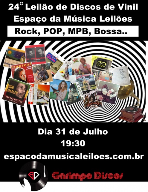 24º Grande Leilão Espaço da Música - Na Ponta da Agulha (O Melhor do Rock, Jazz, Bossa, Pop & MPB)