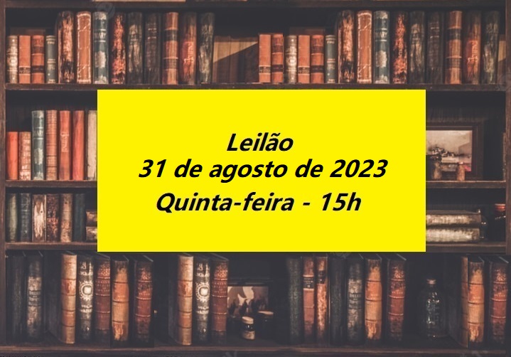 LEILÃO DE LIVROS, COLECIONÁVEIS, ANTIGUIDADES E CDS - Agosto/23