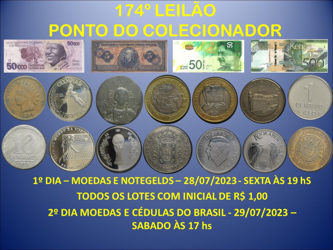 174º LEILÃO PONTO DO COLECIONADOR
