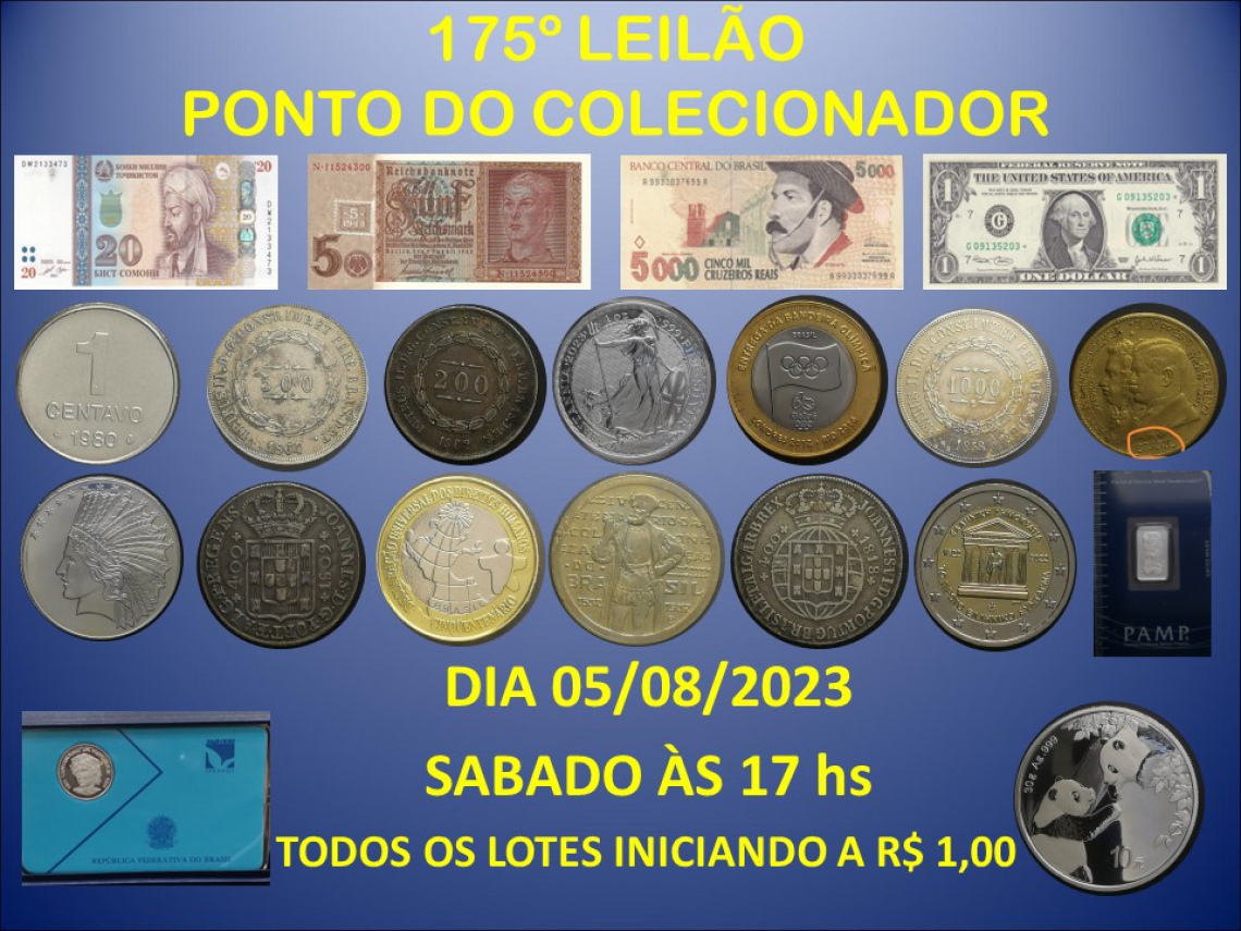175º LEILÃO PONTO DO COLECIONADOR
