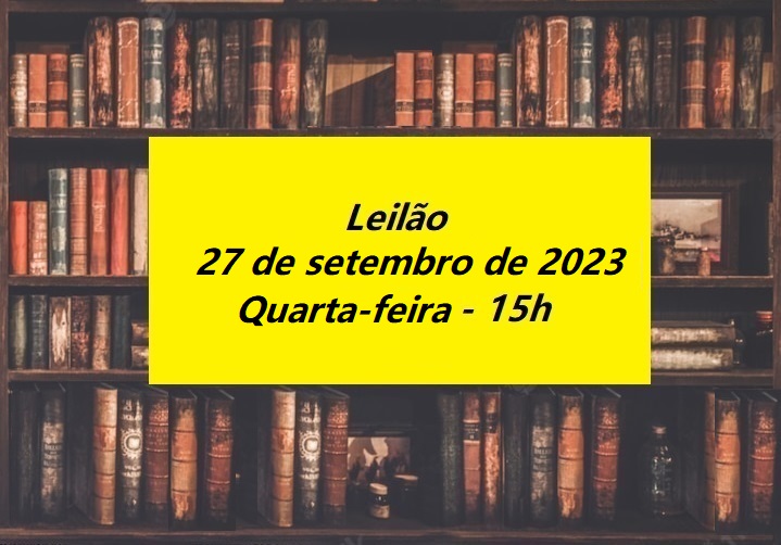 LEILÃO DE LIVROS, COLECIONÁVEIS, ANTIGUIDADES E CDS - Setembro 2023