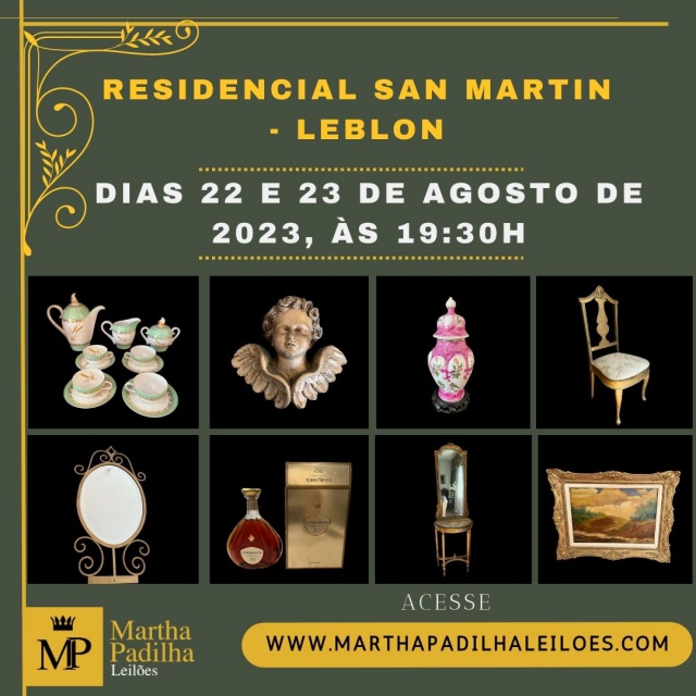 LEILÃO RESIDENCIAL SAN MARTIN - LEBLON