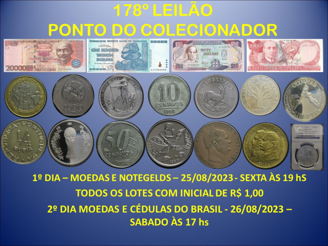 178º LEILÃO PONTO DO COLECIONADOR