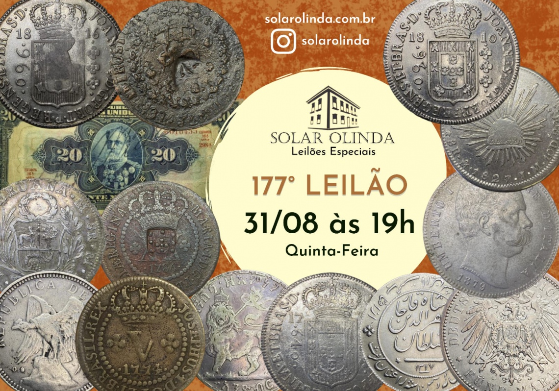 177º LEILÃO ESPECIAL DE NUMISMÁTICA - SOLAR OLINDA LEILÕES