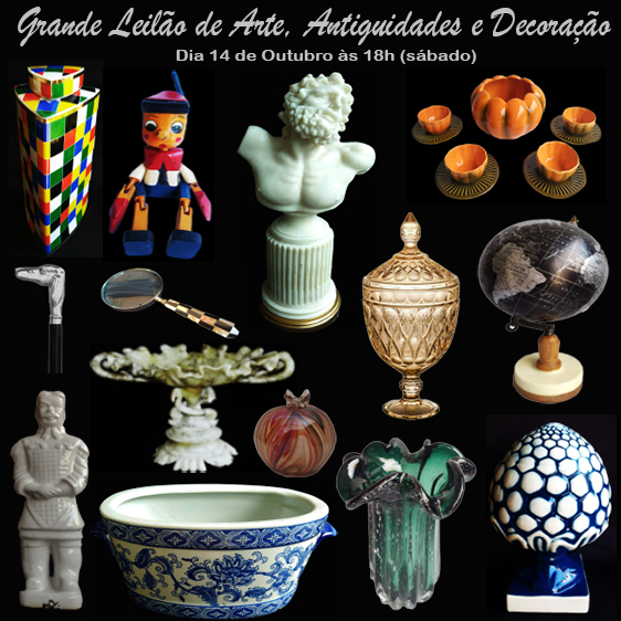 LEILÃO DE ARTE, ANTIGUIDADES E DECORAÇÃO