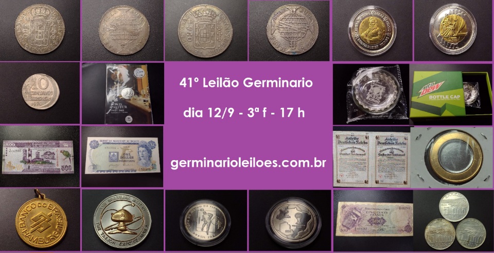 41º Leilão Germinário de Numismática, Multicolecionismo e Variedades.