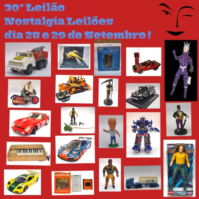 30º Leilão de Colecionismo e Brinquedos nostalgia