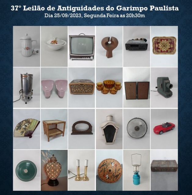 37º Leilão de Antiguidades do Garimpo Paulista