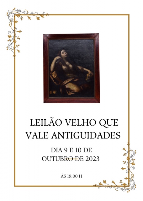 LEILÃO DE ARTE E ANTIGUIDADES - OUTUBRO DE 2023