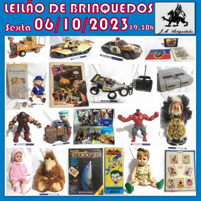 LEILÃO DE BRINQUEDOS JM ANTIGUIDADES