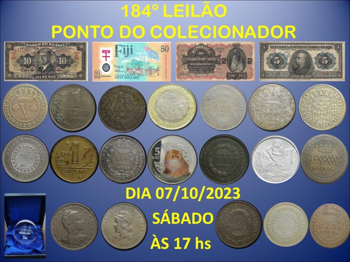184º LEILÃO PONTO DO COLECIONADOR