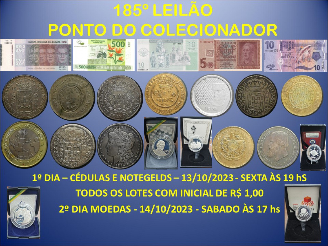 185º LEILÃO PONTO DO COLECIONADOR