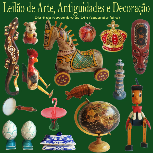 LEILÃO DE ARTE, ANTIGUIDADES E DECORAÇÃO