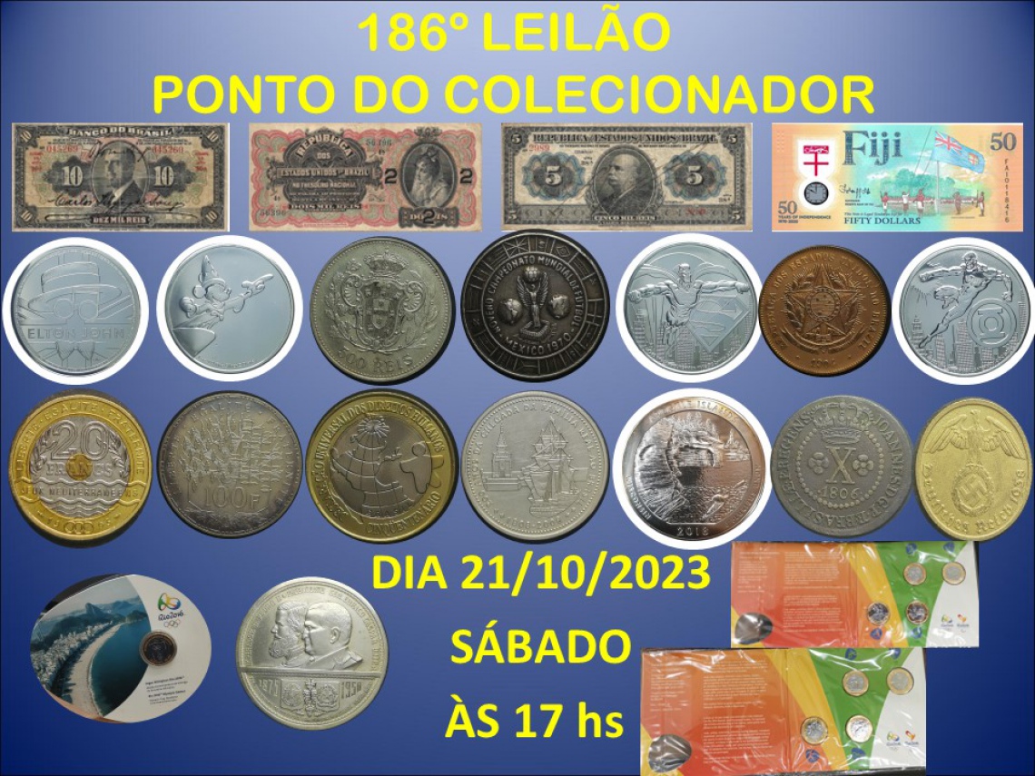 186º LEILÃO PONTO DO COLECIONADOR