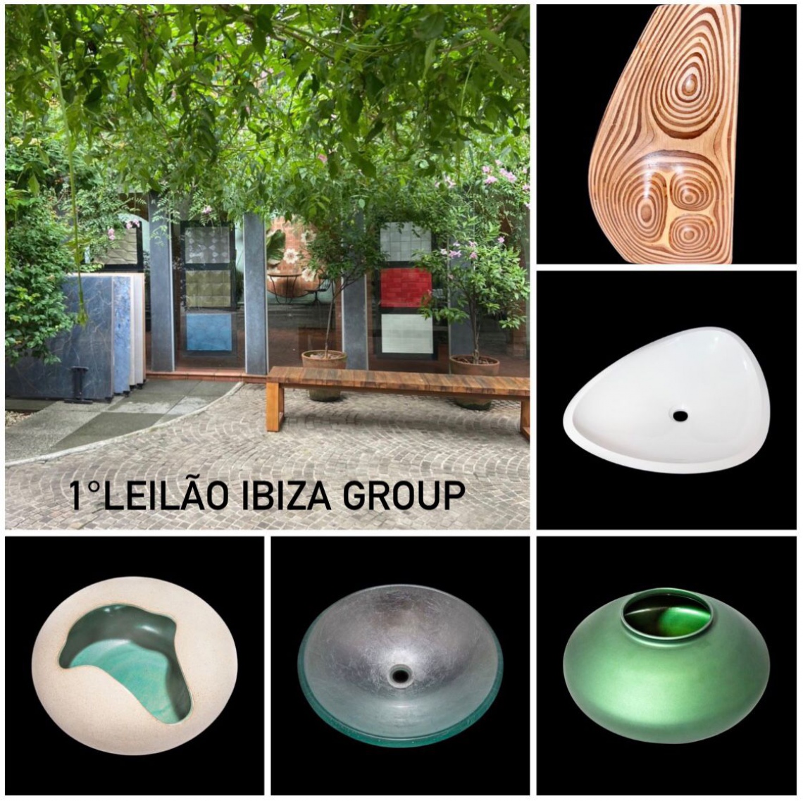 1º Leilão Ibiza Group: Peças novas de Alto Padrão. Louças/metais de banho e decoração. Tudo a R$ 100