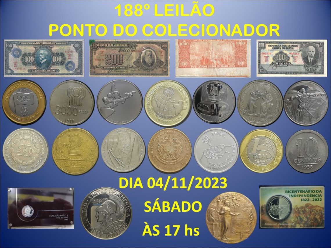 188º LEILÃO PONTO DO COLECIONADOR