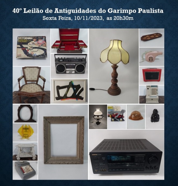 40º Leilão de Antiguidades do Garimpo Paulista