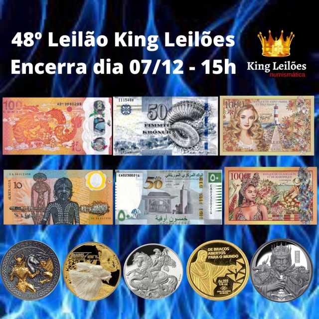 48º LEILÃO KING LEILÕES DE NUMISMÁTICA, MULTICOLECIONISMO E ANTIGUIDADE