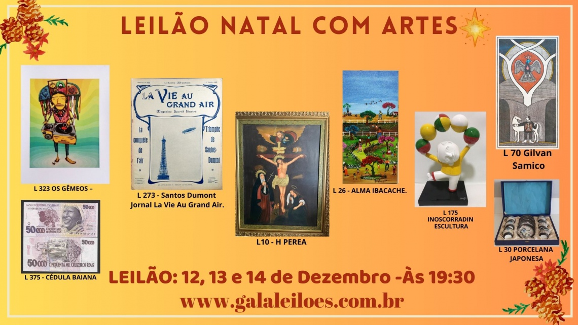 LEILÃO NATAL COM ARTES