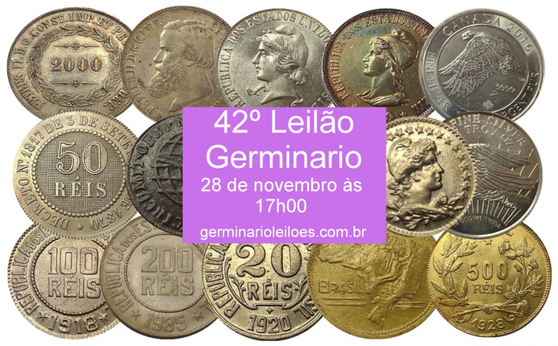 42º Leilão Germinário de Numismática, Multicolecionismo e Variedades.