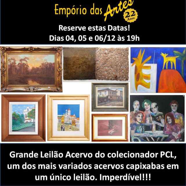LEILÃO DE ARTES E COLECIONISMO DO EMPÓRIO DAS ARTES