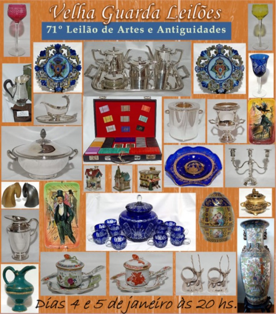 71º LEILÃO VELHA GUARDA - Arte, Antiguidades, Decoração e Colecionismo
