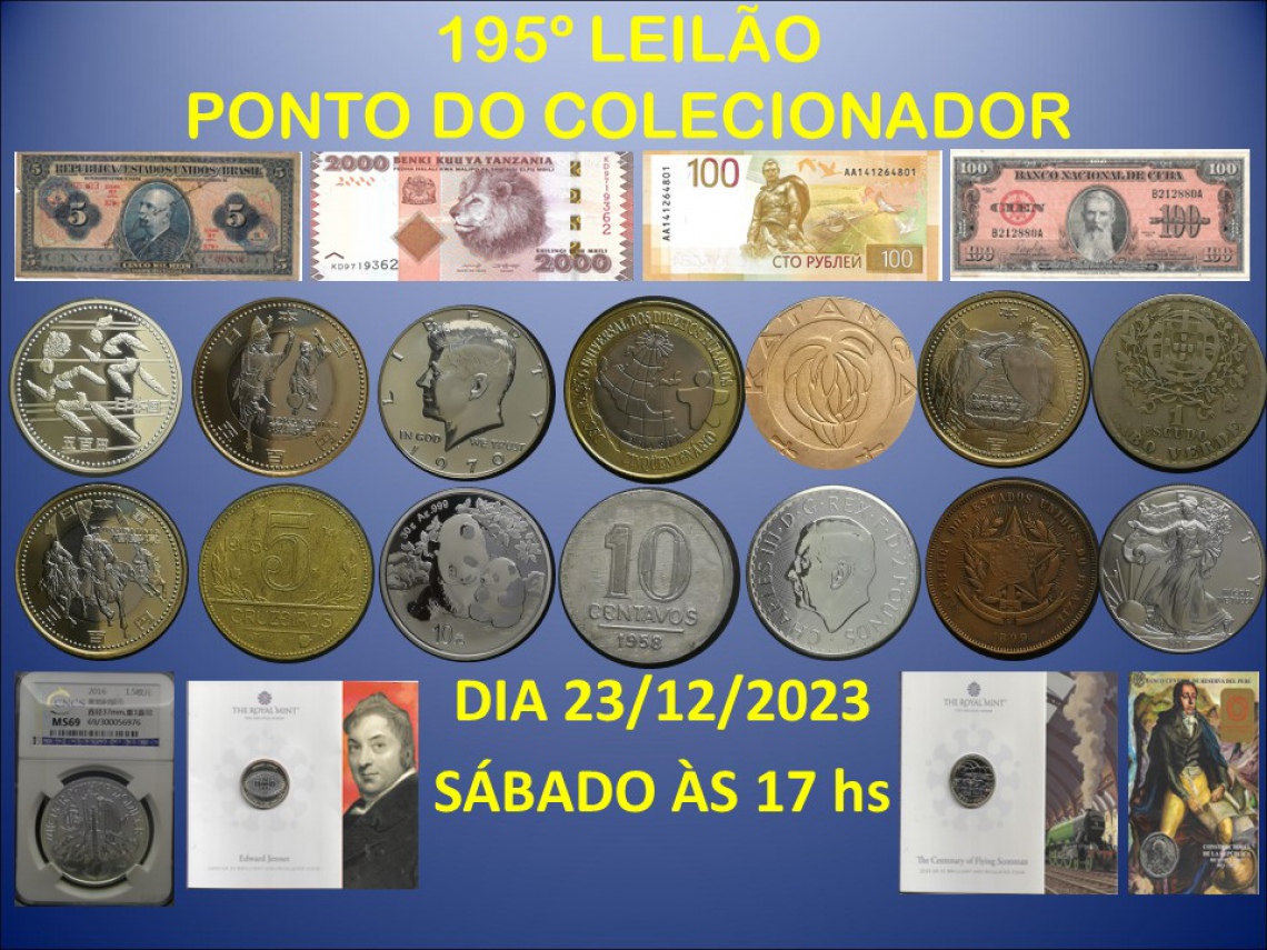 195º LEILÃO PONTO DO COLECIONADOR
