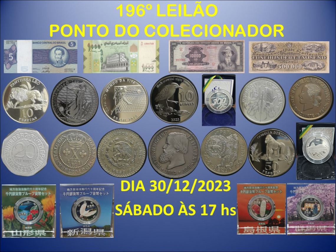 196º LEILÃO PONTO DO COLECIONADOR