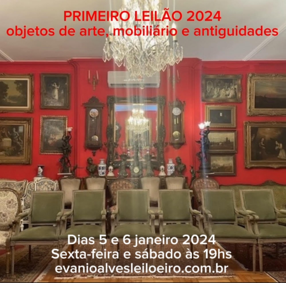 PRIMEIRO LEILÃO DE 2024 OBJETOS DE ARTE, MOBILIÁRIO E ANTIGUIDADES