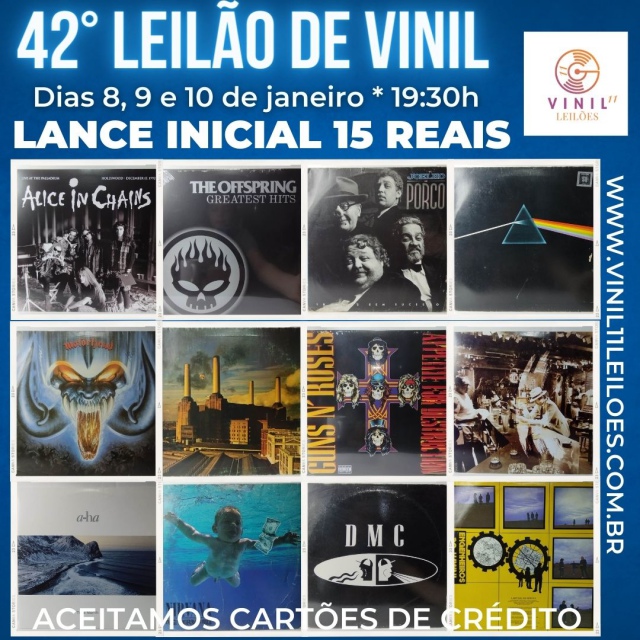 42º LEILÃO DE DISCO DE VINIL -