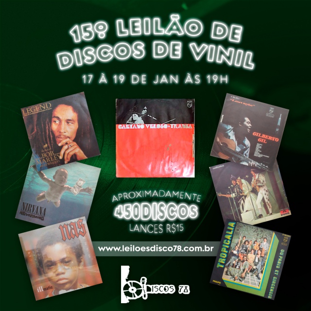 15º LEILÃO DE DISCO DE VINIL - DISCOS 78