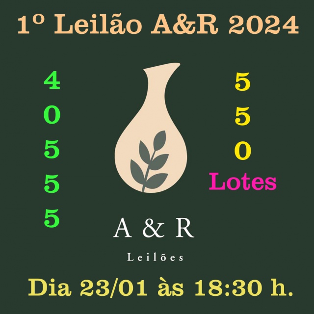 1º LEILÃO A&R DE 2024 - 550 LOTES DE PURO COLECIONISMO
