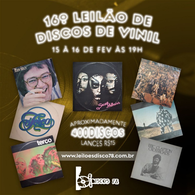 16º LEILÃO DE DISCO DE VINIL - DISCOS 78
