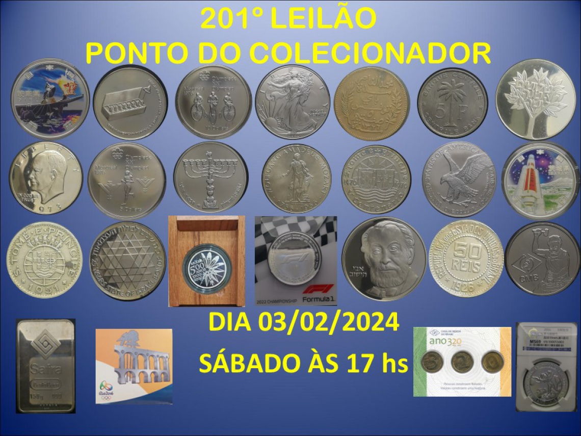 201º LEILÃO PONTO DO COLECIONADOR
