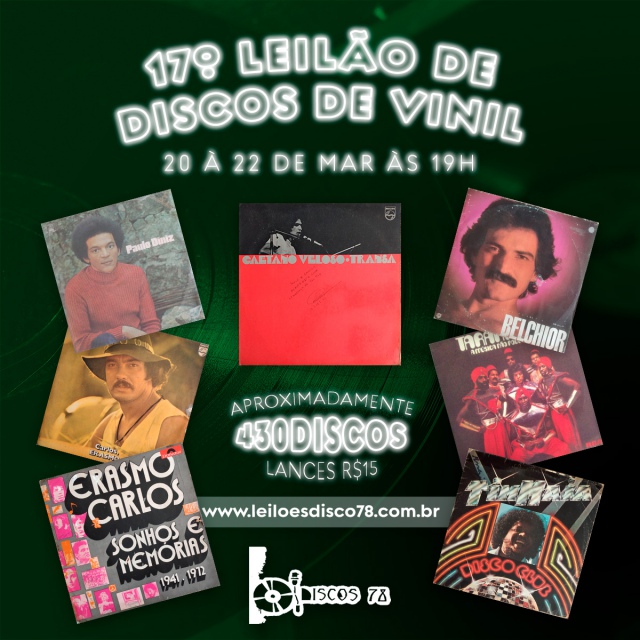 17º LEILÃO DE DISCO DE VINIL - DISCOS 78