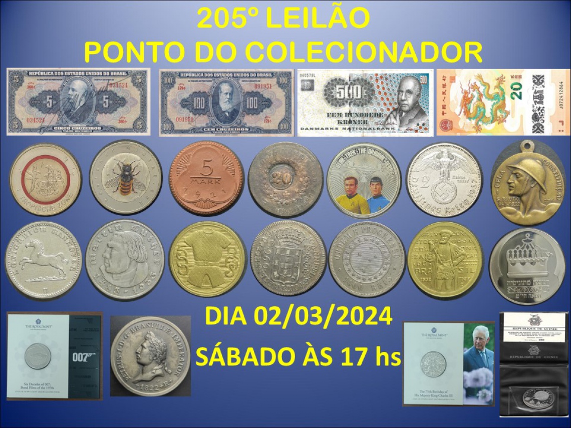 205º LEILÃO PONTO DO COLECIONADOR