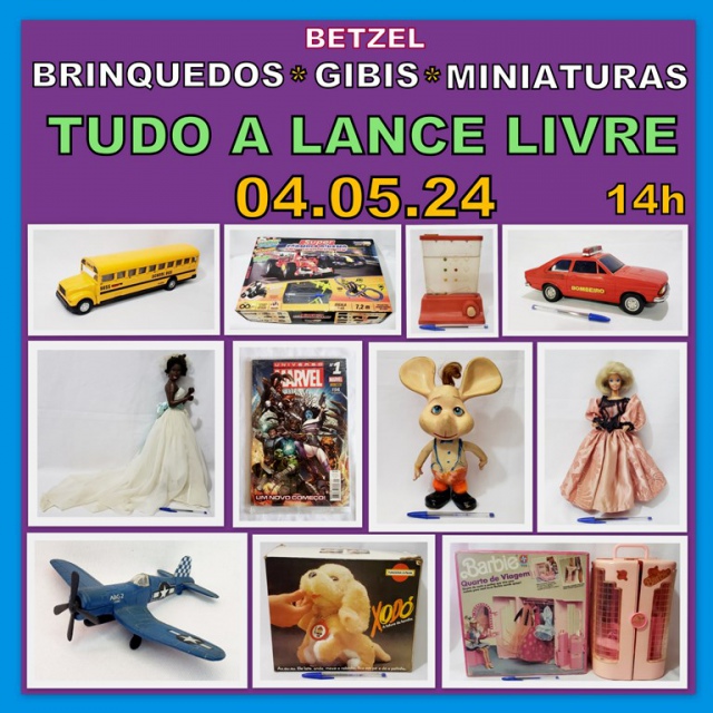 LEILÃO BETZEL - BRINQUEDOS*GIBIS*MINIATURAS ( TUDO A LANCE LIVRE )