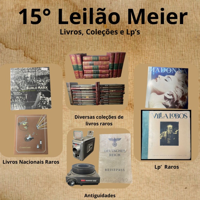 15º Leilão Meier - Livros, Coleções e Lps