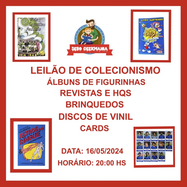 Leilão On Line De Colecionismo - Álbuns de Figurinhas - Revistas e Hqs - Brinquedos e Outros