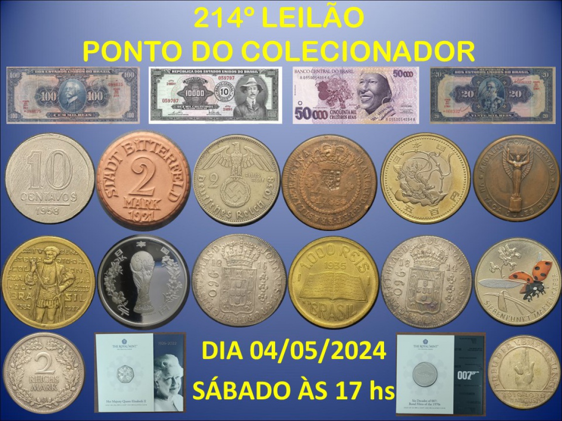 214º LEILÃO PONTO DO COLECIONADOR