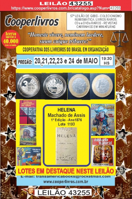 57º  Leilão de Gibis - Colecionismo Numismatca Livros Raros CDS e DVDS Raros