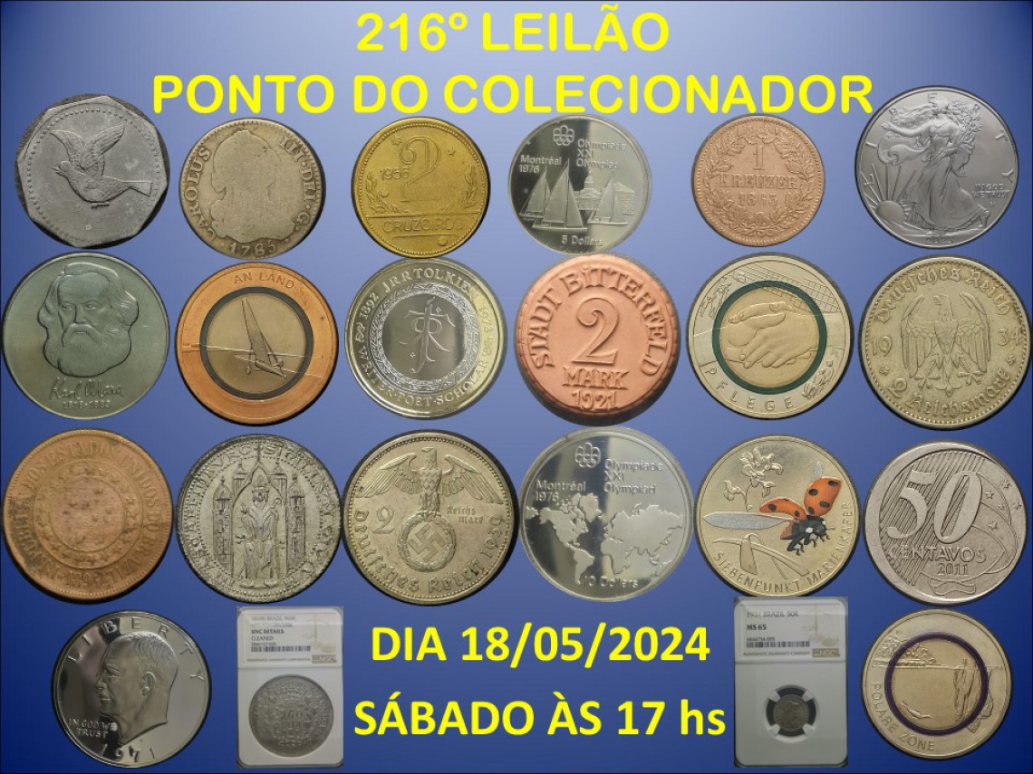 216º LEILÃO PONTO DO COLECIONADOR