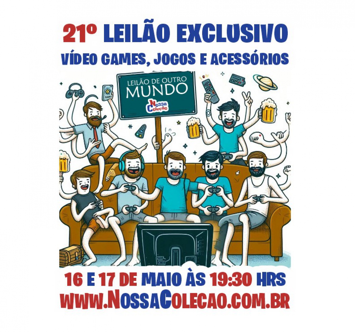 21º LEILÃO DIA DO INDIO GAMES, ACESSÓRIOS E BRINQUEDOS