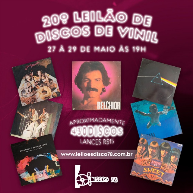 20º LEILÃO DE DISCO DE VINIL - DISCOS 78