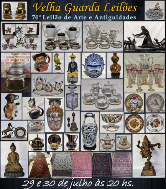 74º LEILÃO VELHA GUARDA - Arte, Antiguidades, Decoração e Colecionismo