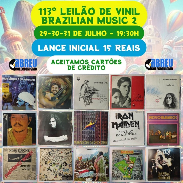 113º LEILÃO DE DISCOS DE VINIL * BRAZILIAN MUSIC 2