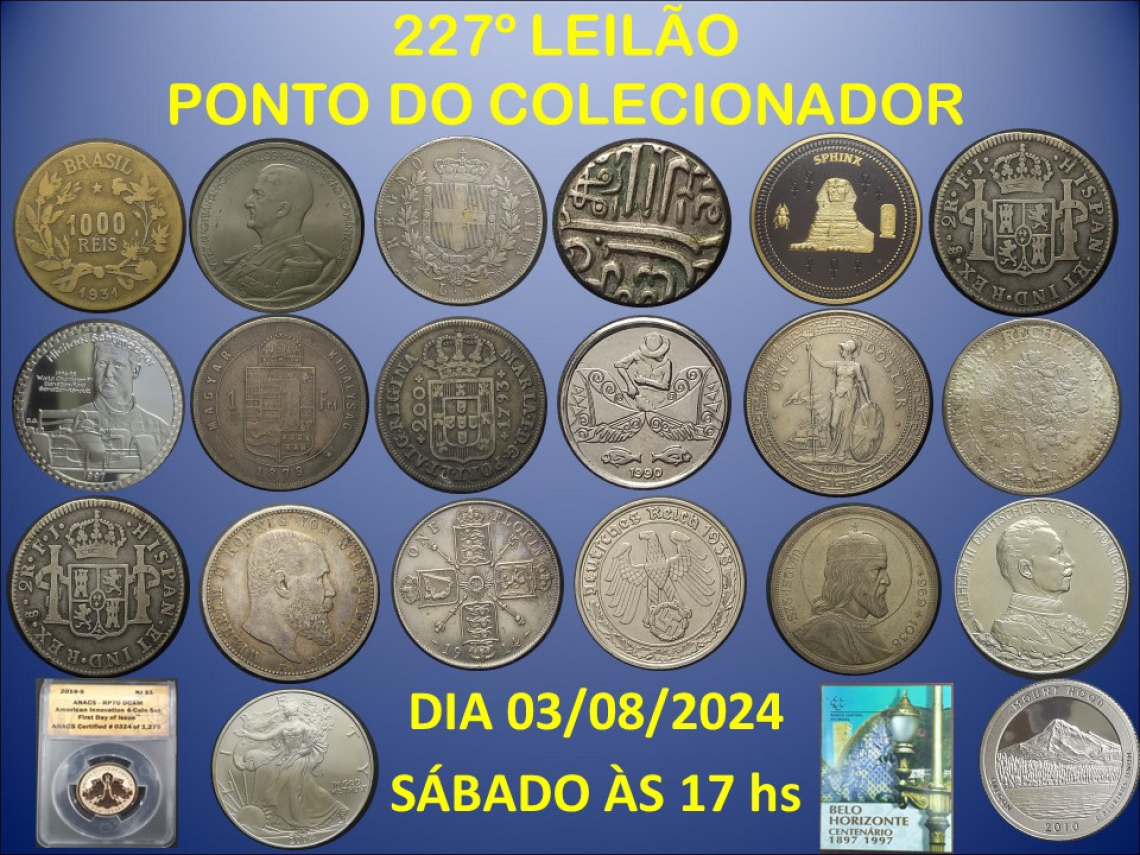 227º LEILÃO PONTO DO COLECIONADOR