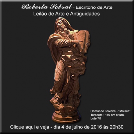 Leilão de Arte e Antiguidades - Roberta Sobral - Escritório de Arte - 4/07/2016