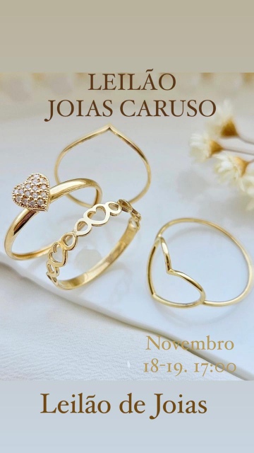 114º LEILÃO JOIAS CARUSO - JOIAS EM OURO 18 K E PRATA 925 (ROSA)